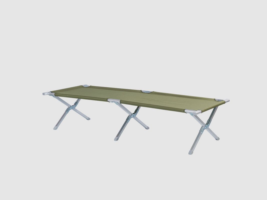 US Aluminium Veldbed Olijf, afbeelding 1 van 2