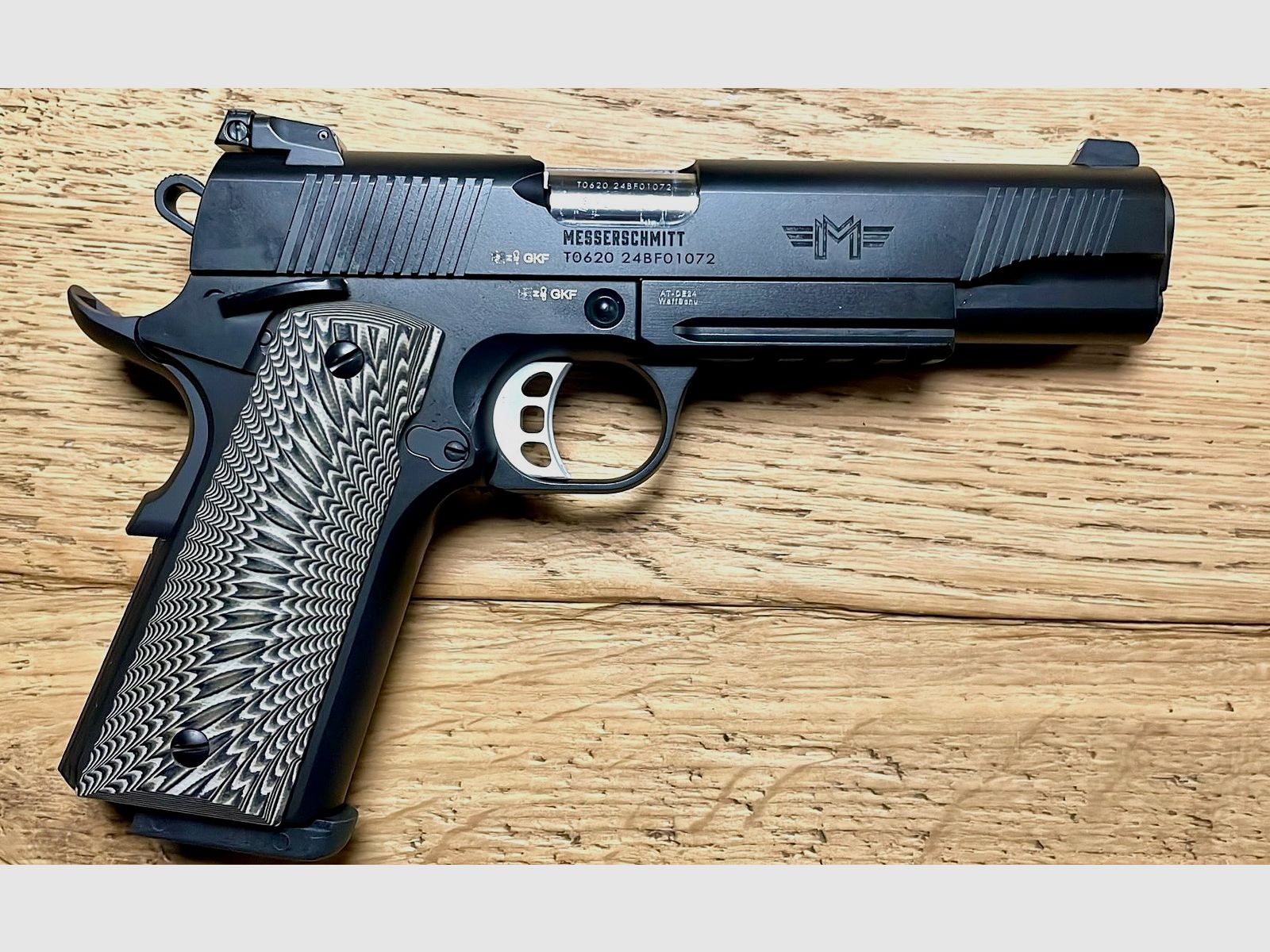 Messerschmitt ME 1911 Schwarz 5"LL Calibre9mmLuger  - en stock, imagen 2 de 5