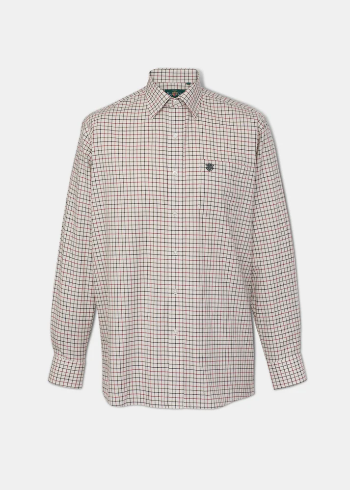Alan Paine Ilkley Herreskjorte Country Check Red, billede 1 af 2