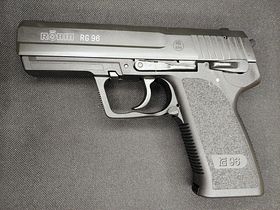 Röhm RG96 / RG 96 blank firing pistol 9 mm P.A.K. PTB 699 blued