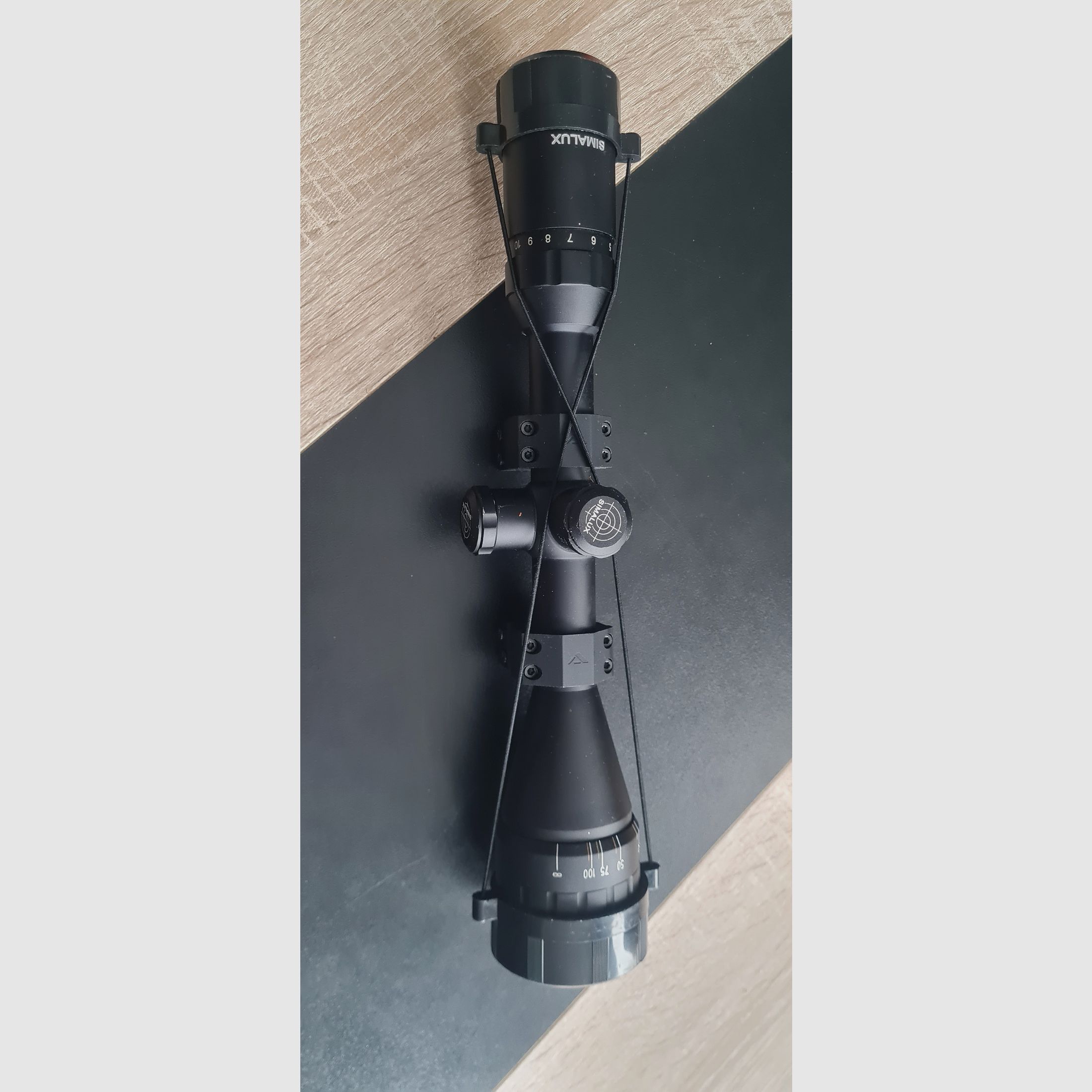 Simalux KK50 riflescope 3–12×44 – with Picatinny ring mount
