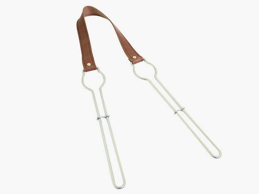 Leather and Steel Gun Sling with 2 Rods