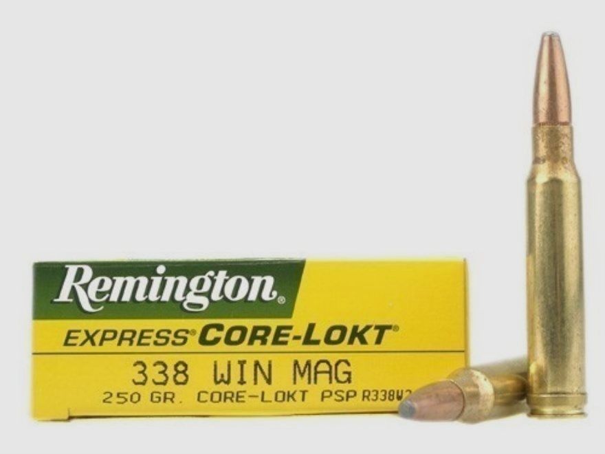 Büchsenmunition REMINGTON CORE-LOKT – 338 Win. Mag. – 250 grains, Bild 2 von 3
