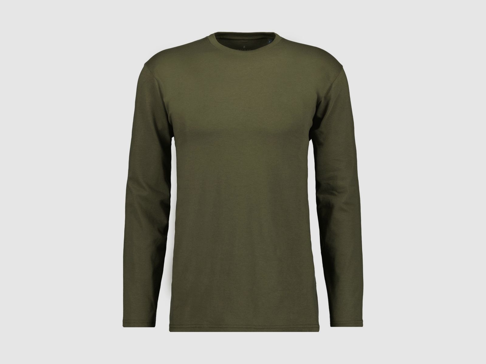 RAGMAN Langarm-Shirt Rundhals Dunkelgrün