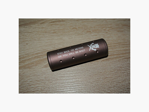 100x30 Stubby Silencer CW/CCW Pirate Arms Stay back 100 Meter or You will de Shot Schalldämper