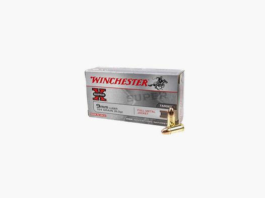 MUNITION WINCHESTER CAL 9X19 124 GRS FMJ BTE DE 50