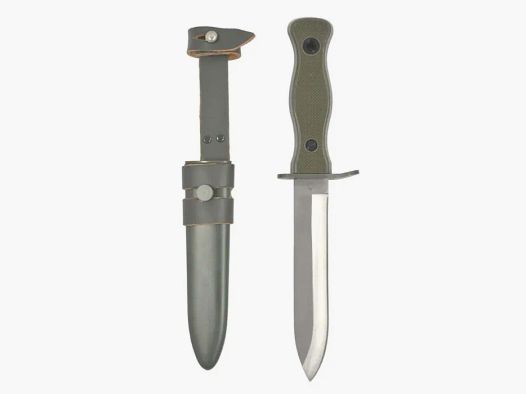 Cuchillo de combate BW, oliva, réplica según las especificaciones de la Bundeswehr