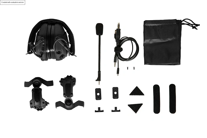 Tactical Active Bluetooth Earmuffs HD-16 – Black, image 11 of 14