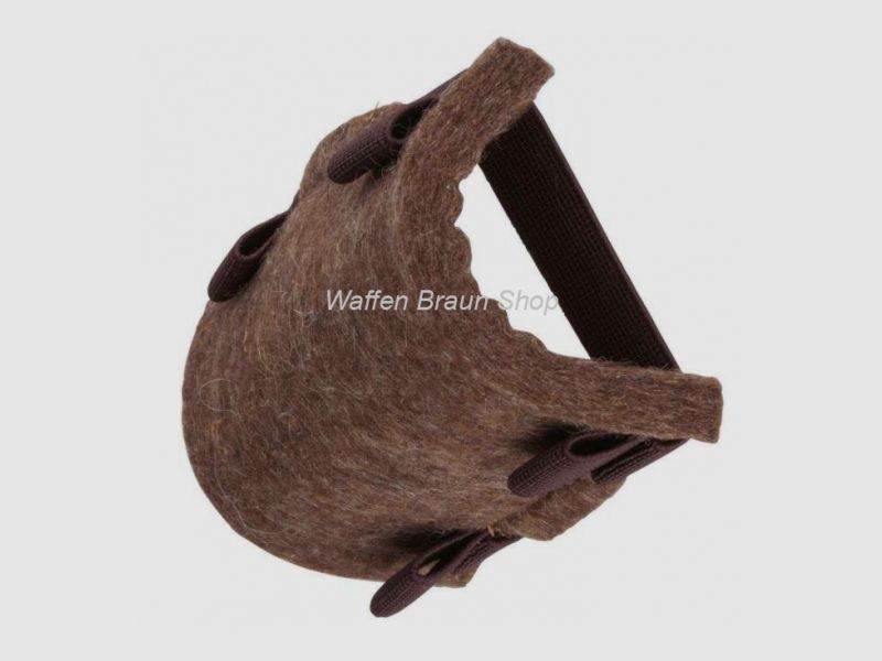 Hubertus Filz-Schaftunterlage mit Patronenschlaufen Klein 10x10 cm die Farbe kann etwas abweichen.