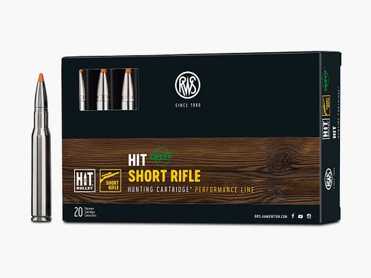 RWS 9.3x62 16,2g 250GR SHORT RIFLE HIT BEZ OŁOWIU BTE20