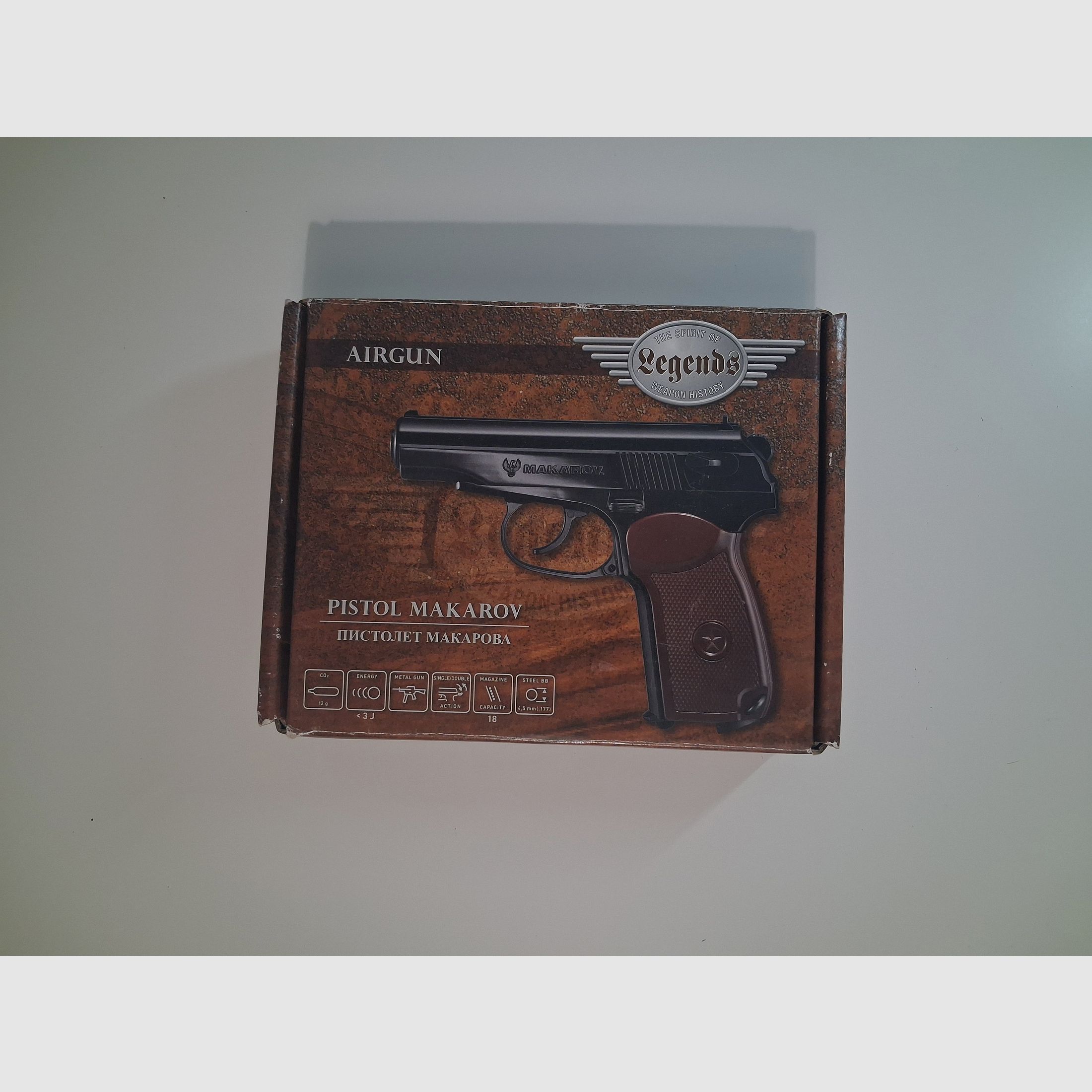 Makarov CO2 Airgun 4.5 mm steel BB – full metal