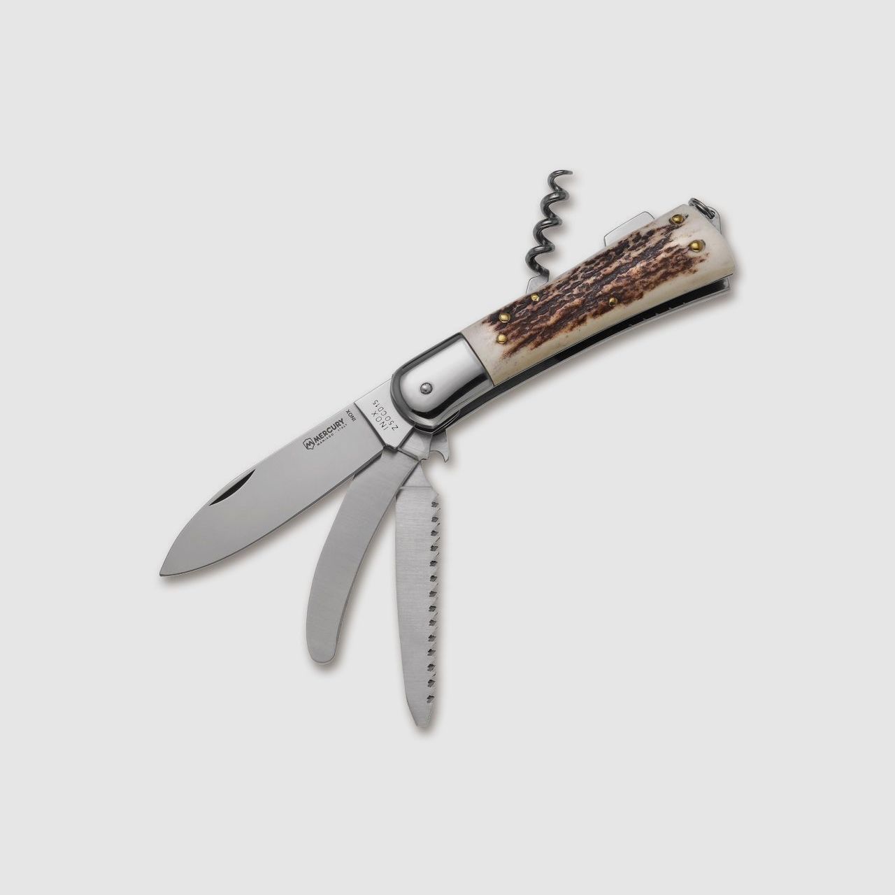Taschenmesser 980-4CGKDC Jagd Sge Aufbruchklinge Hirschhorn 42a konform legal fhren