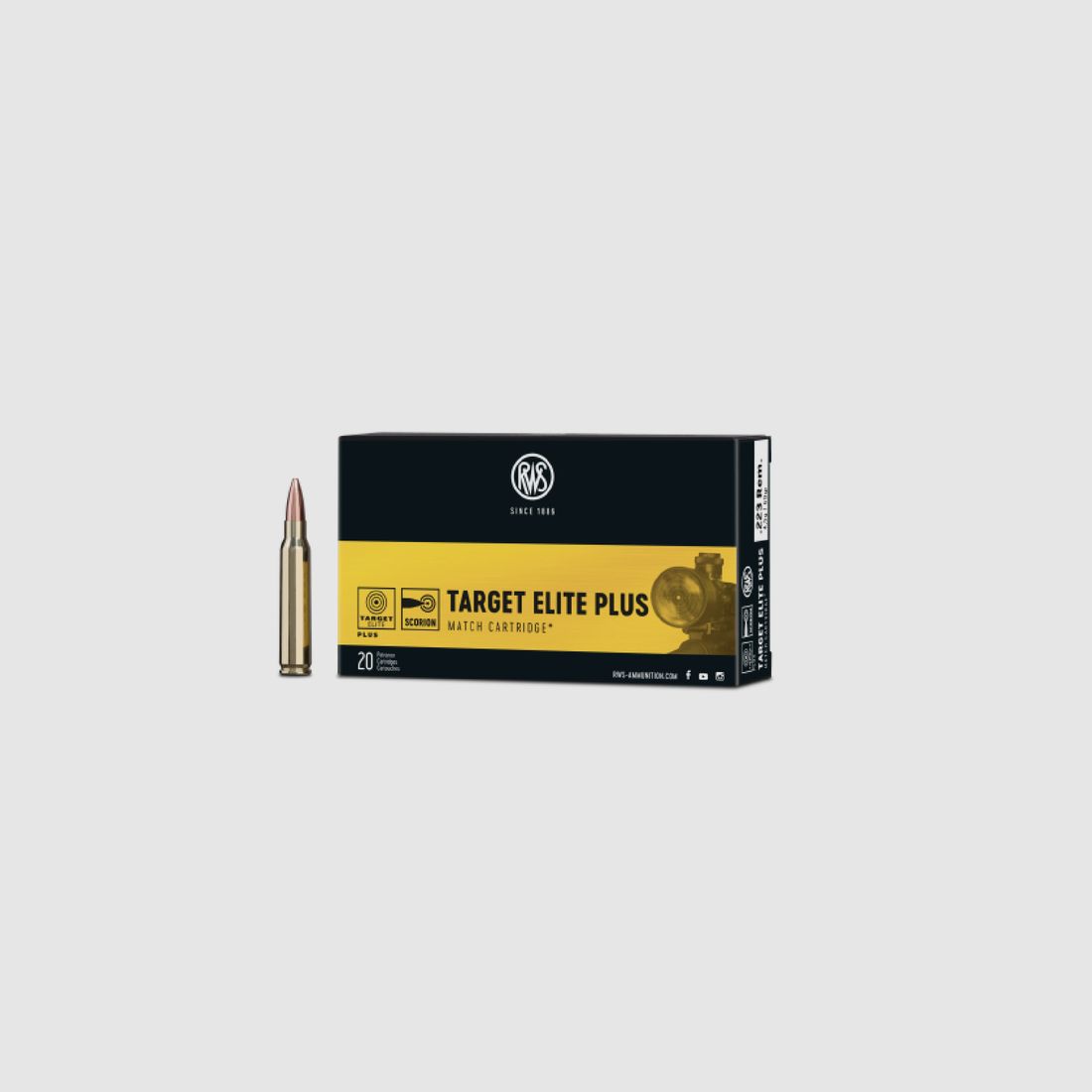 Target Elite Plus caliber .223 Rem. 69gr 20 rounds