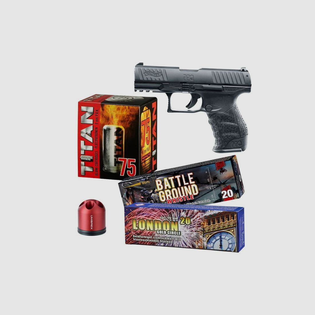 Set de pistolas de fogueo para Año Nuevo 3