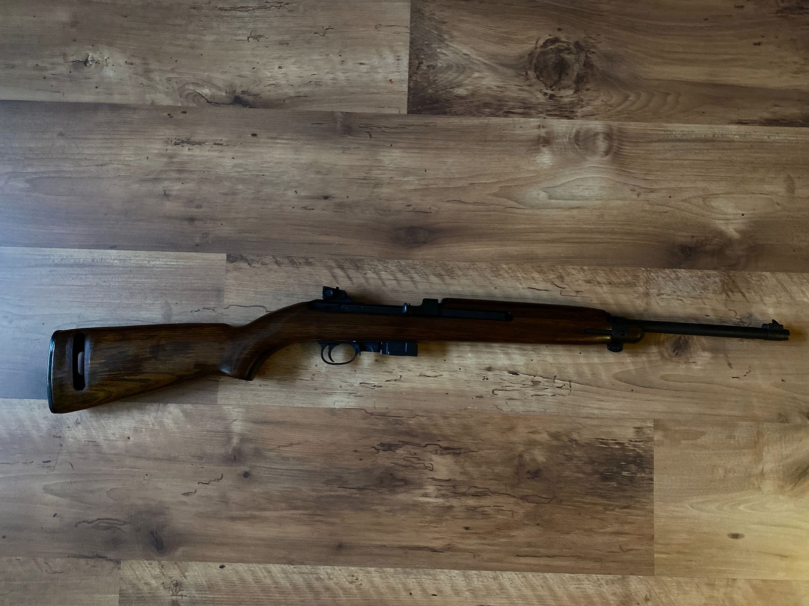 Opruiming van mijn collectie: halfautomatisch long-range geweer Underwood Mod. M1 kal. .30 Carbine, afbeelding 1 van 5