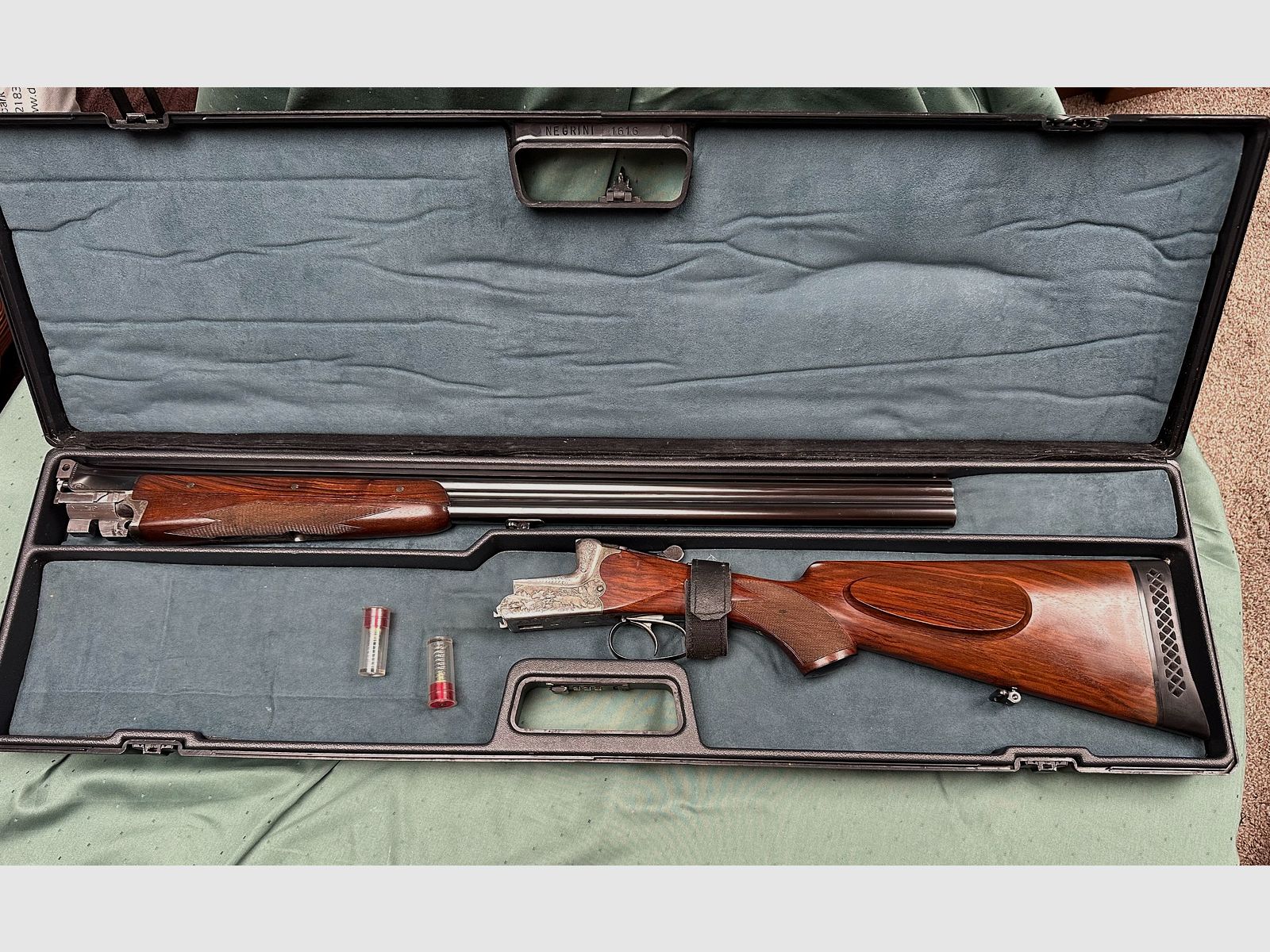Merkel double-barrel shotgun 201 E, caliber: 12/70 with case, image 1 sur 6