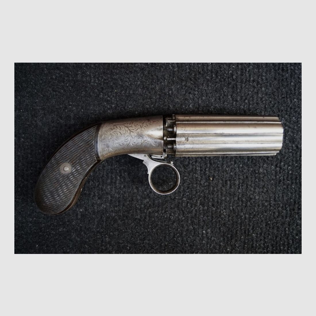 J.R. Cooper Under-hammer 6 Shot Percussion Pepperbox Revolver
