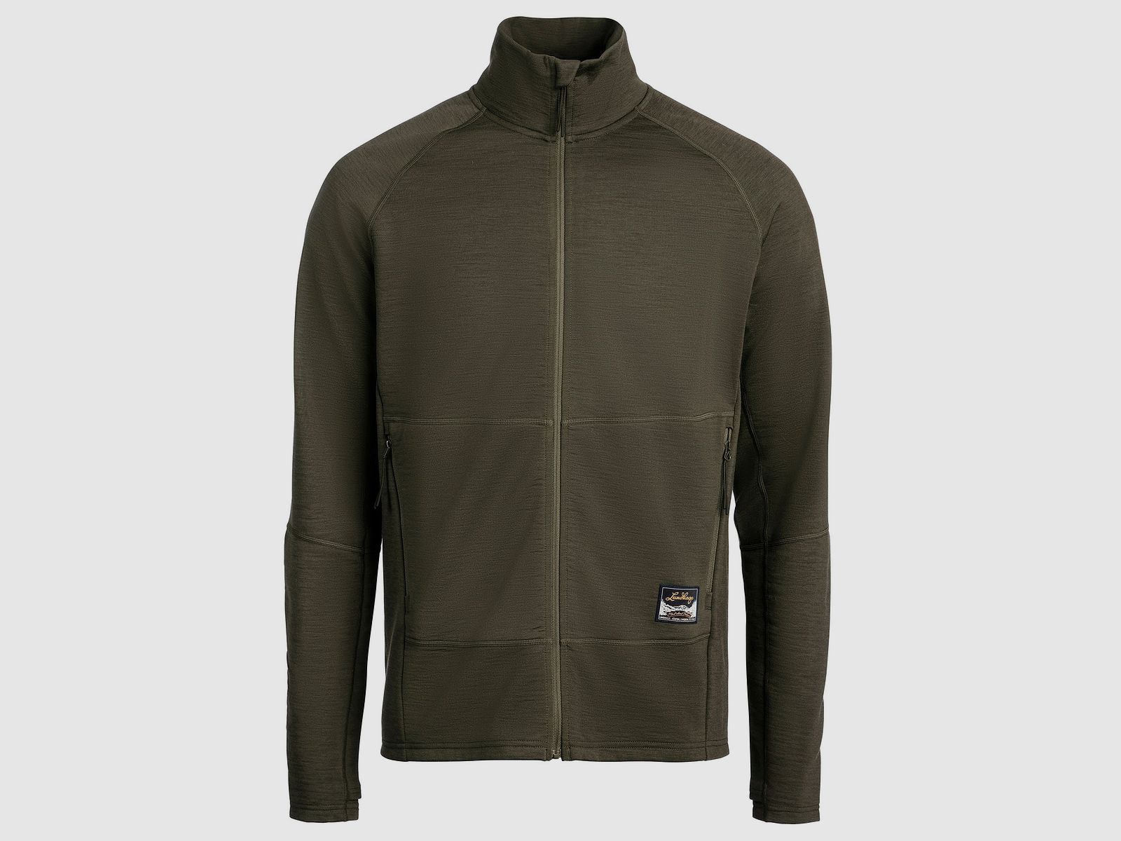 Lundhags Tived Merino Full Zip Herr Forest Green, Waldgrün