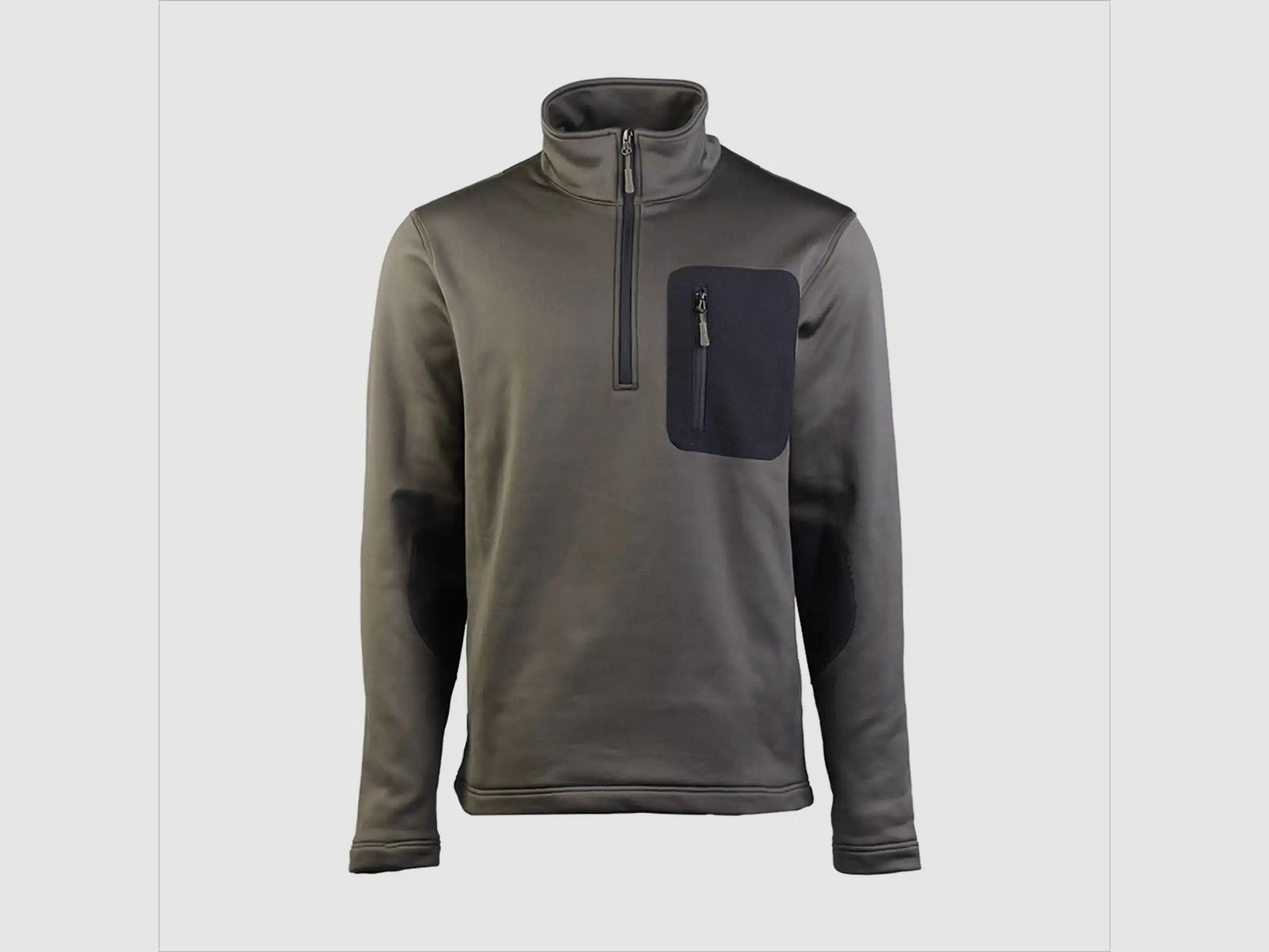 Mil-Tec Pullover Thermo-Fleece Zip - Olive / 3XL