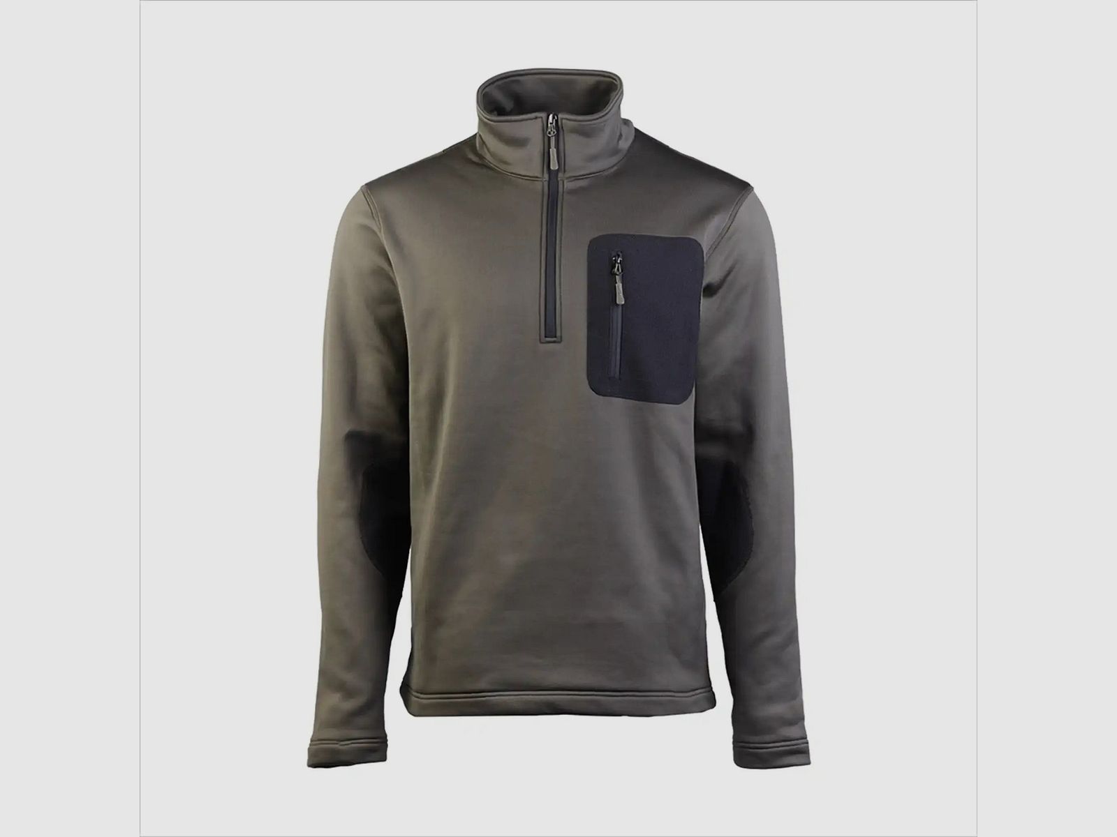 Mil-Tec Pullover Thermo-Fleece Zip - Olive / 3XL