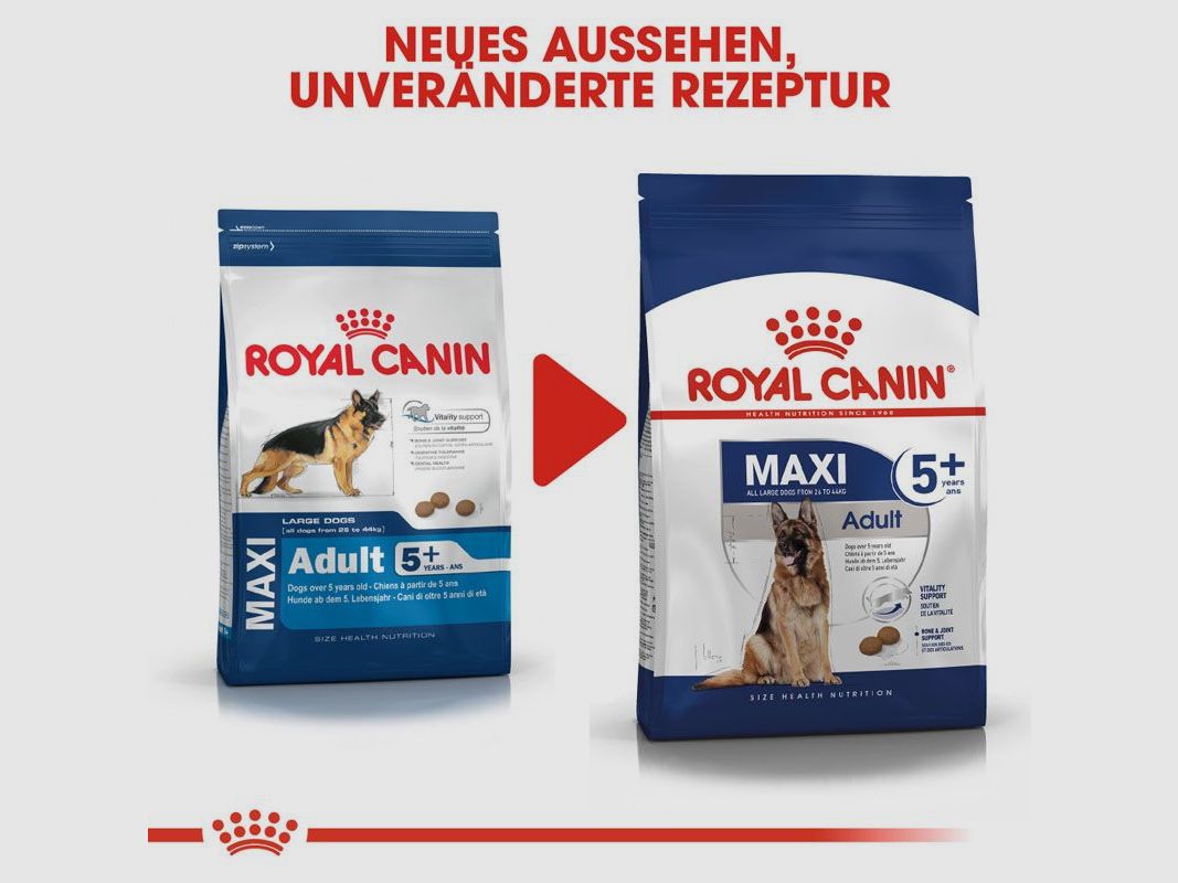 ROYAL CANIN Ältere Große Hunde Trockenfutter Maxi Adult 5+