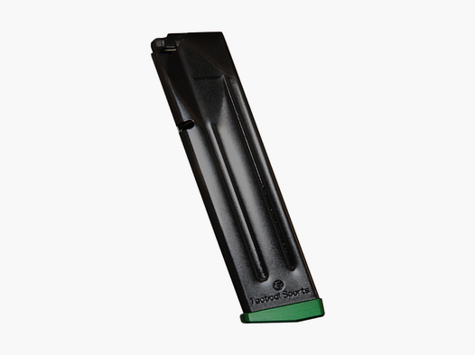 Cargador CZ TS2 Racing Green 20 disparos, 9mm Para, negro