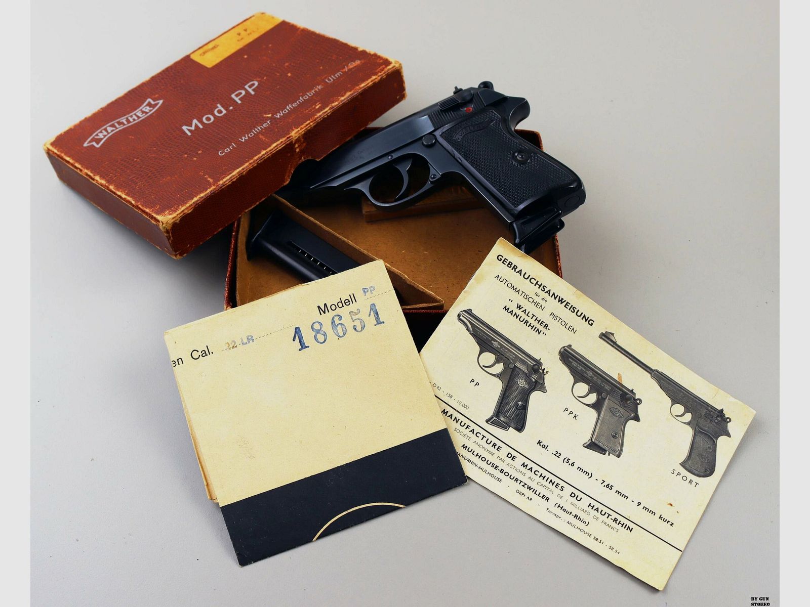 Pistolet Walther mod. PP kal. 22 LR nr. seryjny 18651LR, zdjęcie 9 z 10