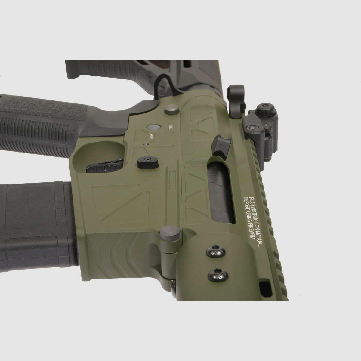 GP R15 FREYA Skeleton 13" gen.2 Mlok FREYA ALPHA Oliva S-AEG Libero da 18 anni | Delta Armory