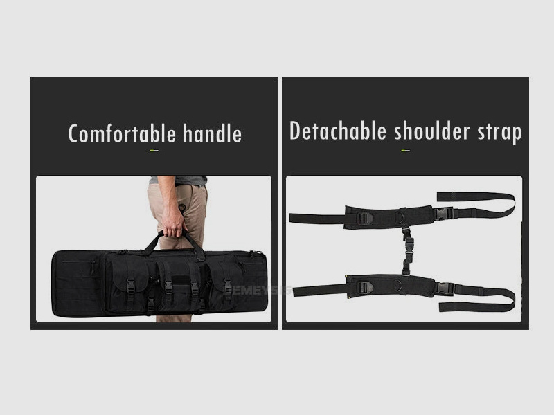 Taktische MOLLE-Waffentasche für 2 Gewehre – 600D Oxford – Rucksack & Tasche – 95 cm / 116 cm – Airsoft, Jagd, Schießsport
