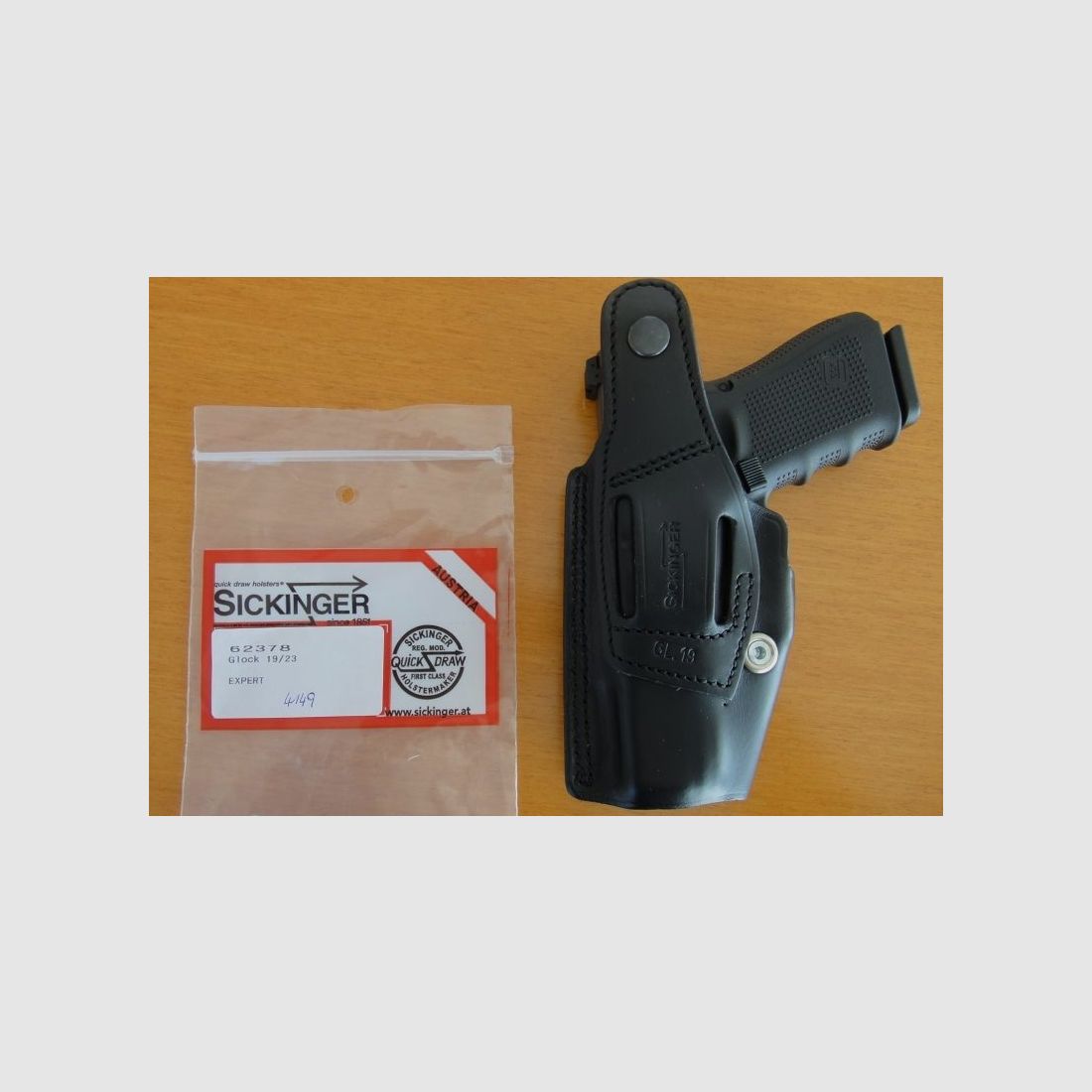 Sickinger Sickinger Holster EXPERT schwarz für SL-Pistole Glock 19/23
