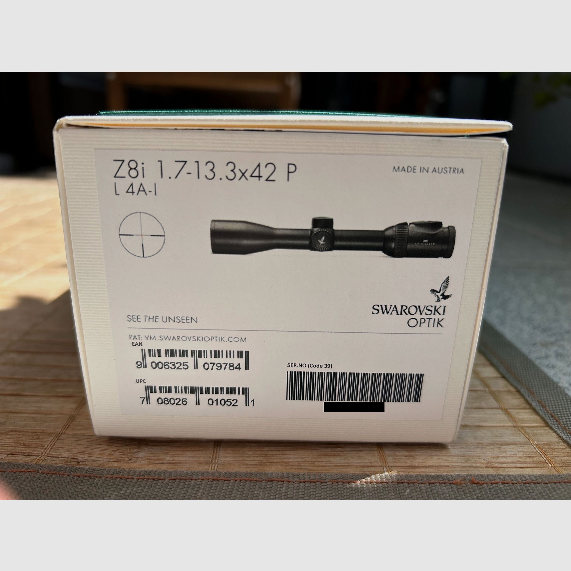 Swarovski Optik telescopio Z8i 1,7-13,3x42 P L 4A-I