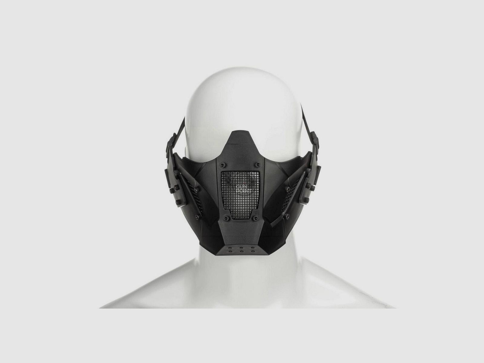Pirate Arms Warrior Steel Half Face Mask-Schwarz