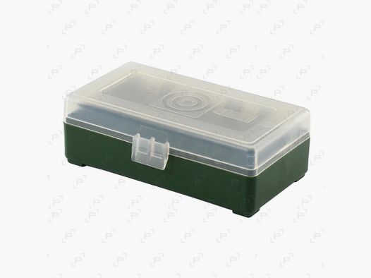 Box mit 50 DAKOTA SYSTEM Munition Kaliber 9 mm PARA / .32 ACP grün