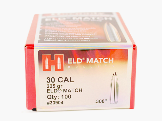 hornady ogives 30 cal 225gr eld match (100pcs)