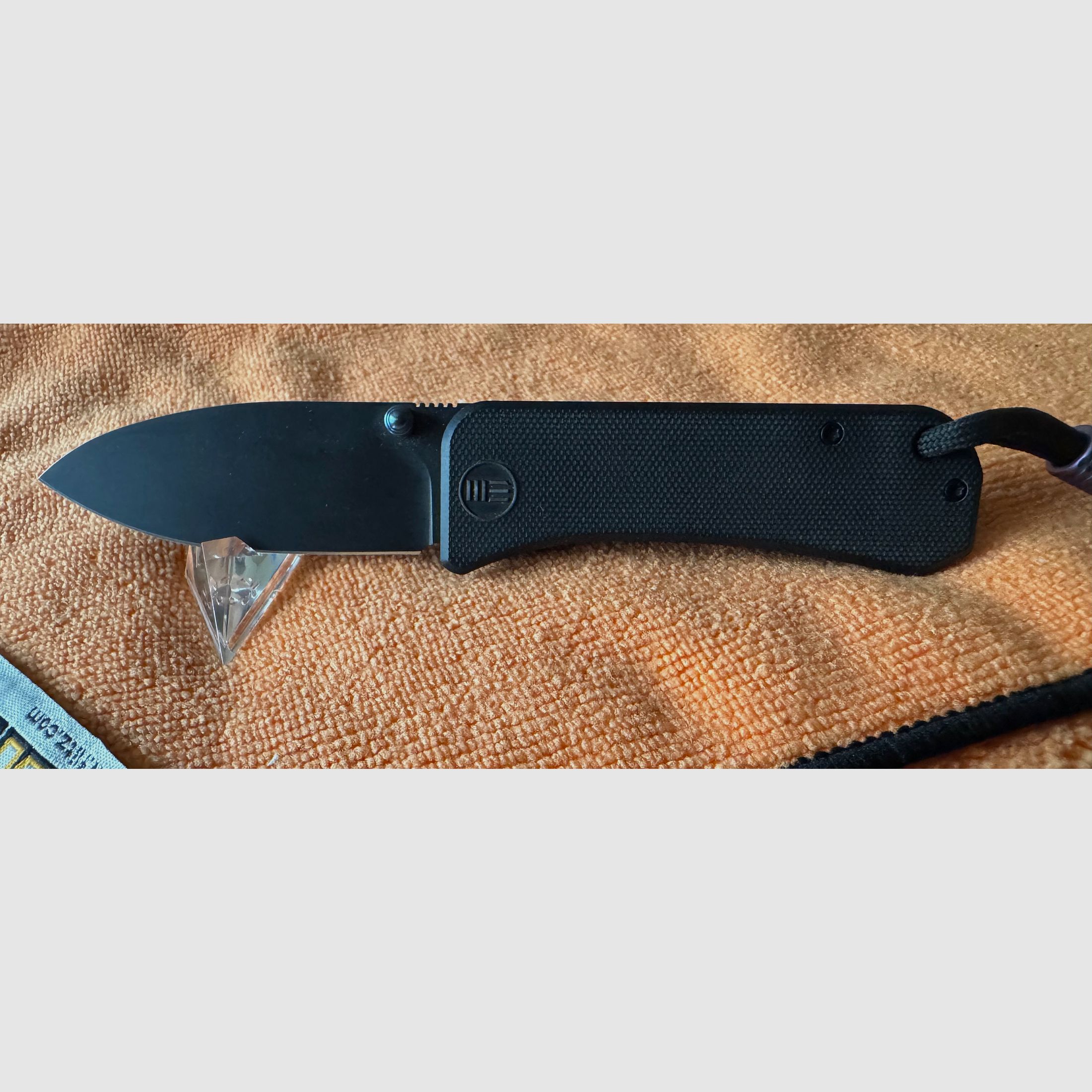 WE Knife Banter ganz schwarz. Vitrinenstück unbenutzt