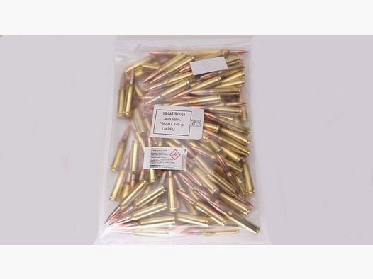 1000 Schuß PPU Prvi Partizan .308 Win 9,4gramm 145 grain Bulk Pack - .308 Win