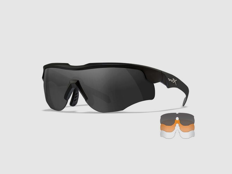 Wiley X WX Rogue COMM matt schwarz grau, klar, rost