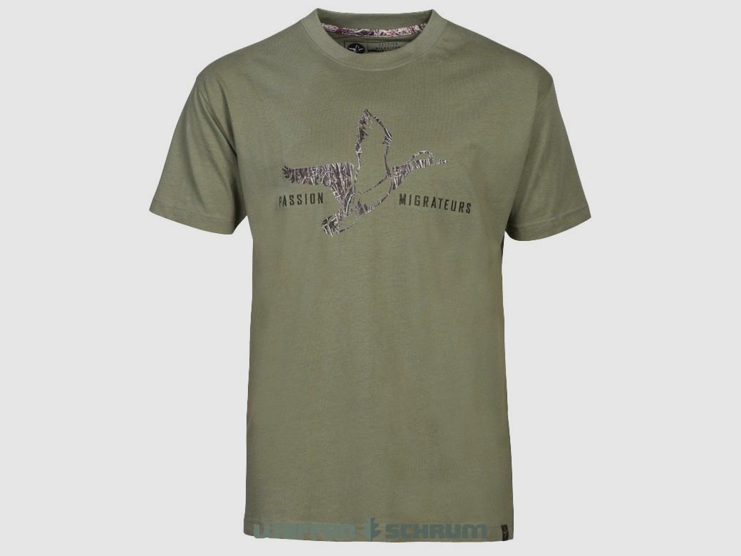 T-shirt de percussion Passion Migrateurs Khaki