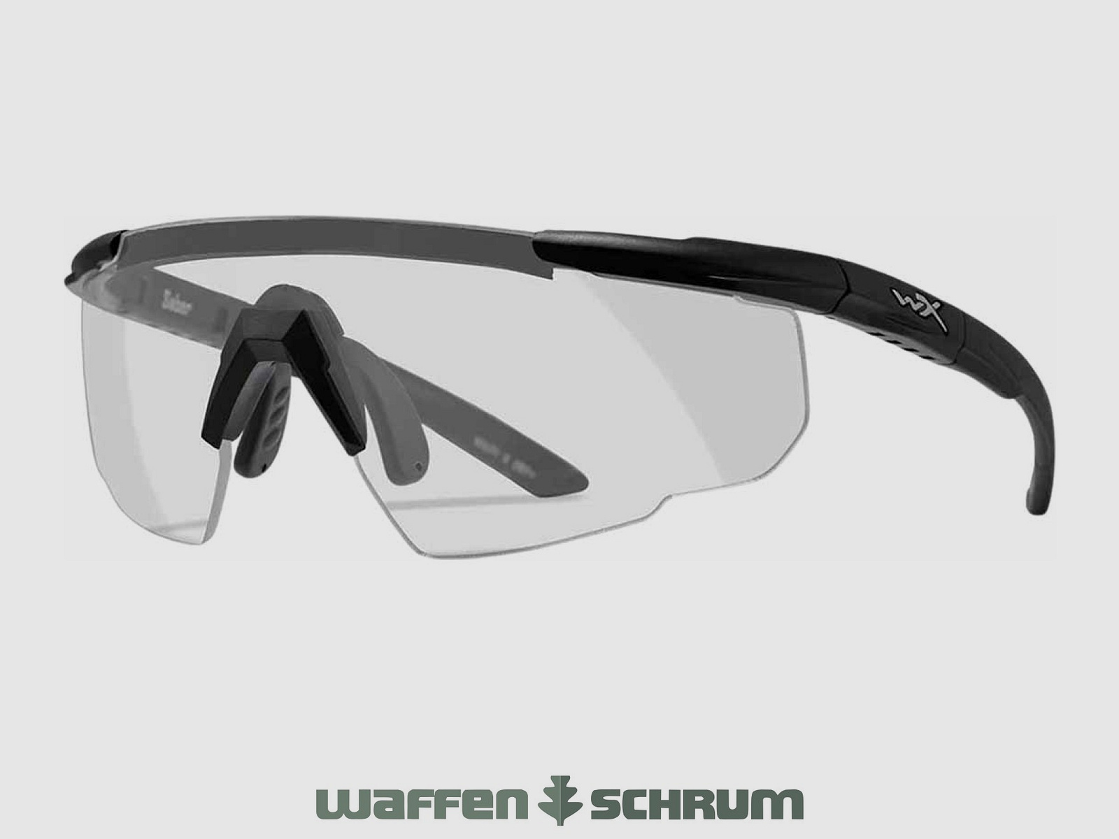 Wiley X Schießbrille Saber Advanced Glas: klar, Gestell: matt schwarz