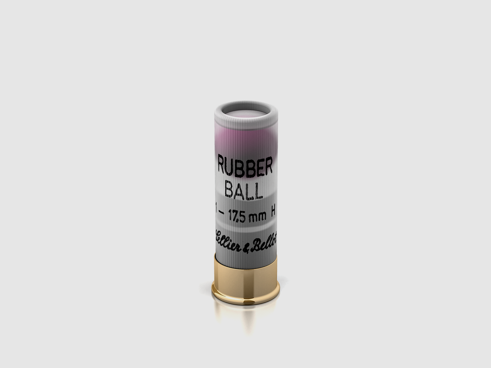 Sellier & Bellot Hagelmunitie 12/67,5 0,76g 17,50mm Rubber Ball 1 Kogel, afbeelding 2 van 2