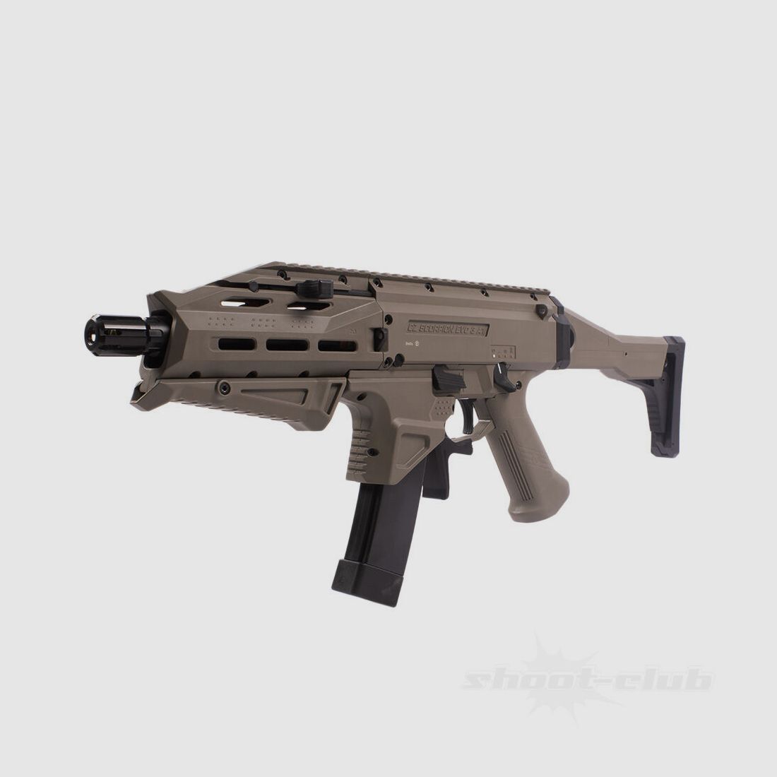 ASG CZ Scorpion EVO 3 A1 ATEK Airsoft S-AEG 6 mm BB FDE Dual Tone