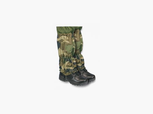 Guêtres en nylon avec fermeture éclair camouflage