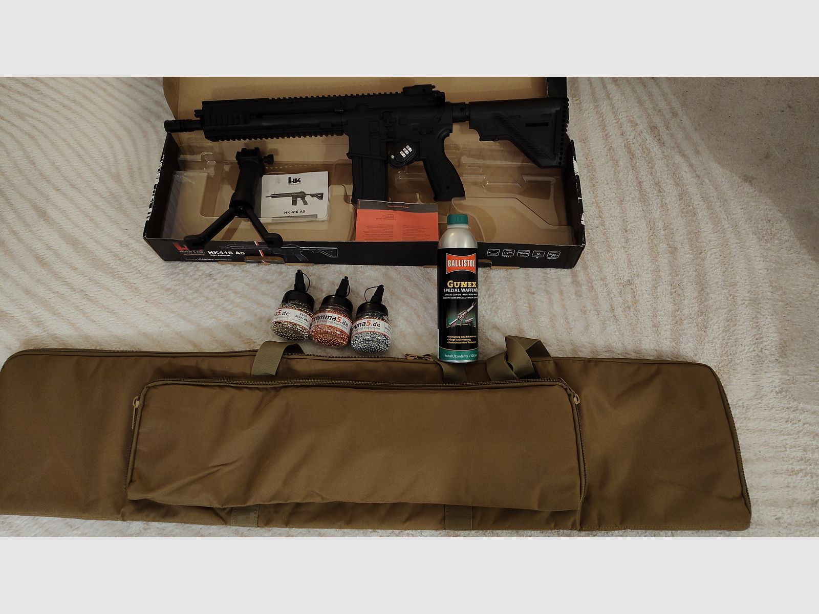 Heckler&Koch HK416 A5 CO2 Kal. 4,5 mm Stahl BB inklusive Zubehör