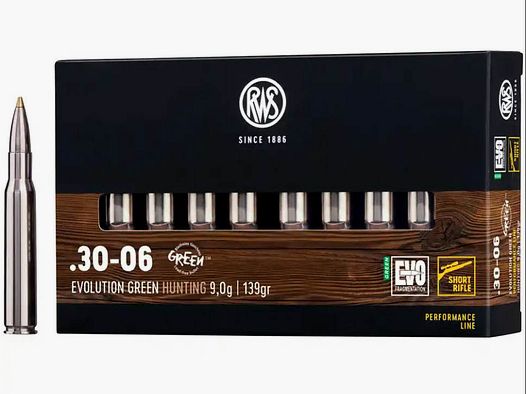RWS .30-06Spring Evo Green 9,0g - 139gr Short Rifle