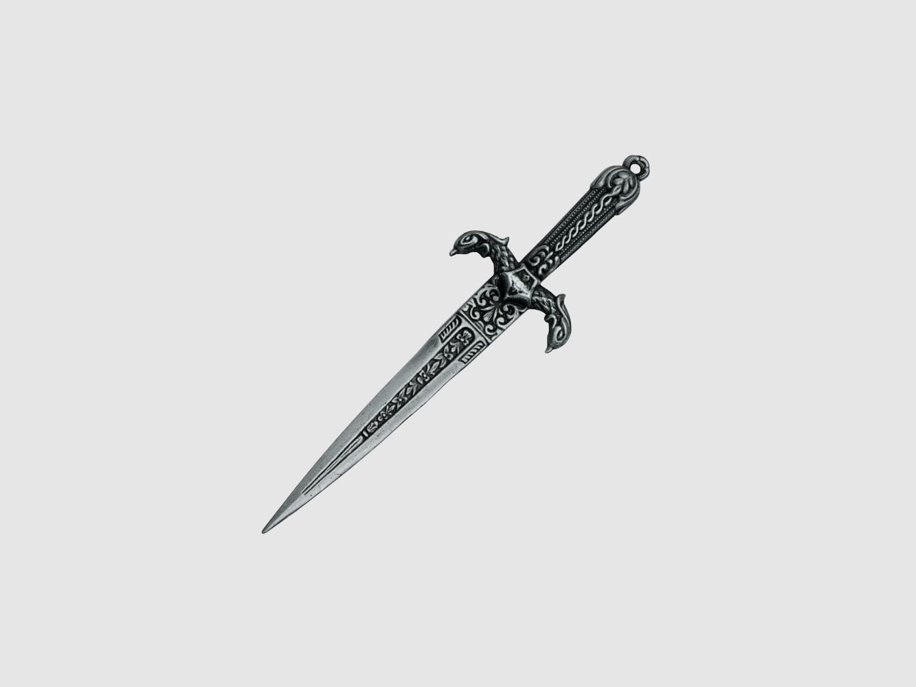 großer schwerer Brieföffner 23cm Metalguss