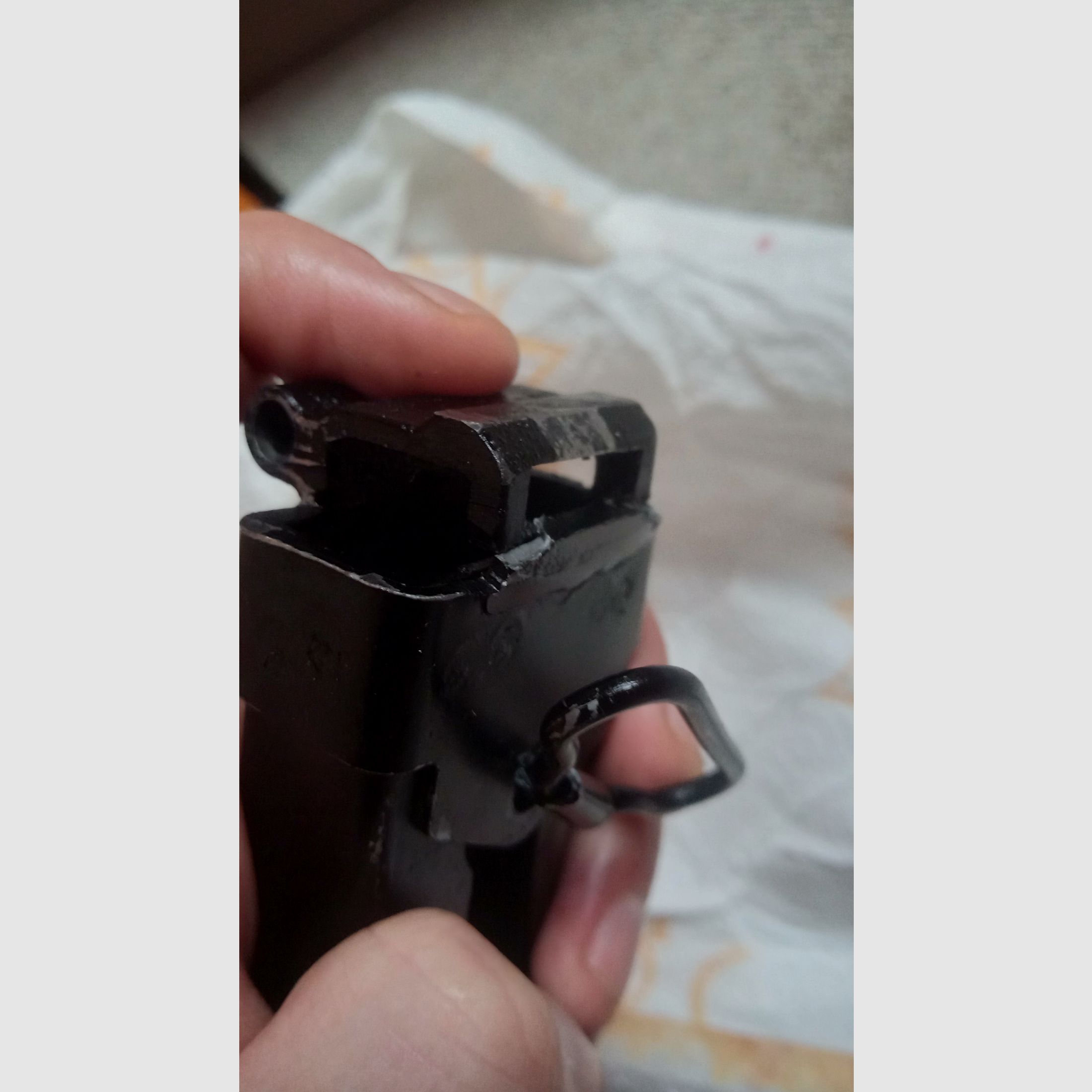 Russische 5,5 mm AKS-74 AKS-74u Skelettschouder / AK Krinkov Klapstoel vermoedelijk Tula (beschadigd)