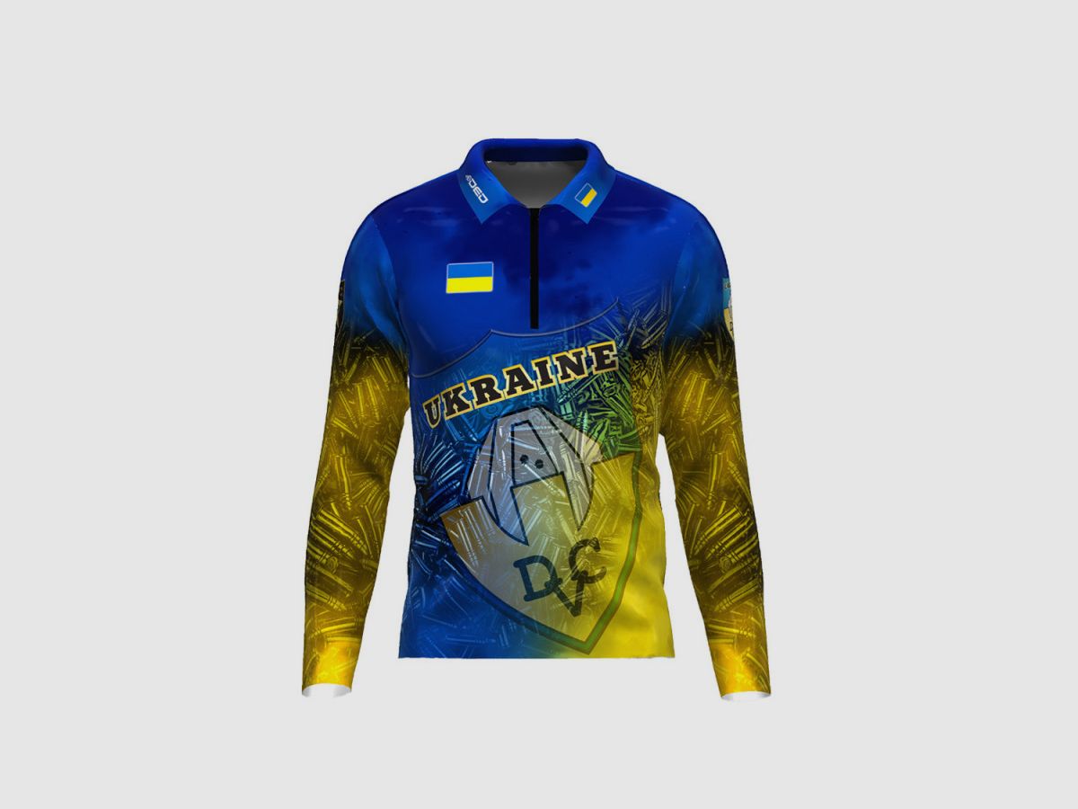 DED IPSC Ukraine Langarm-T-Shirt, Größe: XL, Benutzerdefinierter Name: Kein Name, Bekleidungsart: Regulär (Herren), Bild 3 von 3