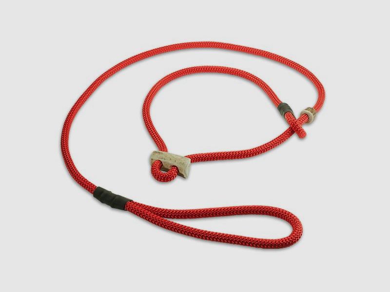 Mystique® Field trial Moxonleine 8 mm 130 cm rot mit Hornstopper