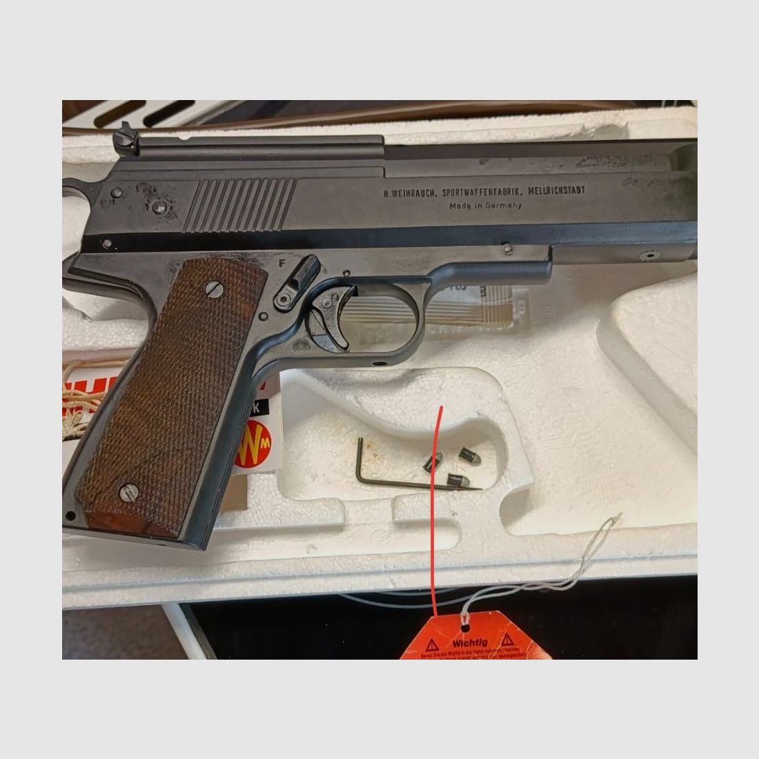 Pistola de aire Weihrauch HW 45 Pavonado