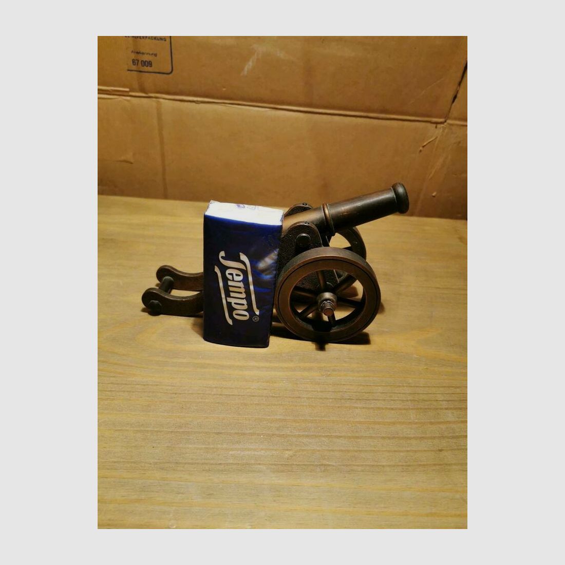 Modellkanone aus Bronze